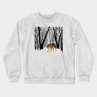 Snow tiger Crewneck Sweatshirt